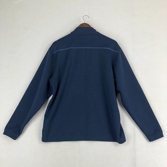 Pebble Beach Men's Size Medium Performance Blue Half Zip Golf Pullover - Picture 8 of 8